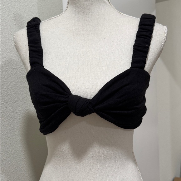 JLUXLABEL Tops - Jluxlabel Black knotted Ruched Top sz M